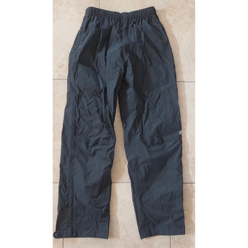 Nike ACG Mens Black Rain Pants Nylon Mesh Lined Outdoor Hiking Golf Size Small